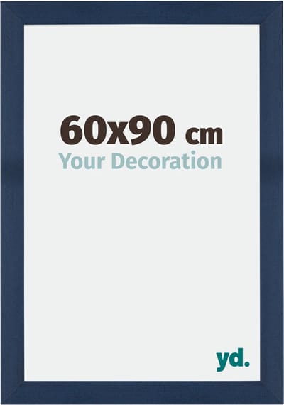 Your Decoration - Fotolijst 60x90 cm - MDF - Donkerblauw Geveegd - Mura