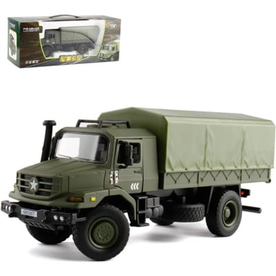 Leger Tactische Vrachtwagen Auto Model Legering Diecast Metaal Militair Transportvoertuig Pantserwagen Model Simulatie Kinderen Speelgoed Cadeau