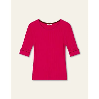 Oilily Kum kum Gebreide Top- maatL Beetroot Paars