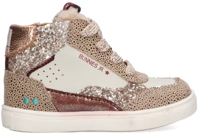 BunniesJR 225752-908 Meisjes Hoge Sneakers - Multicolor - Leer - Veters