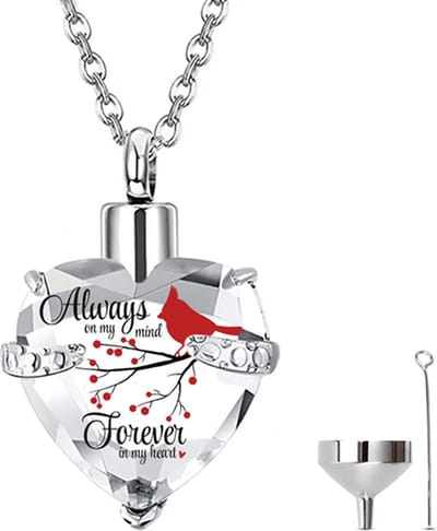 Luxe Ashanger - met Ketting (55 cm) - Voor As, Haren of Parfum - Assieraad - As Ketting - Gedenksieraad - Urn - Incl. As vuller en Opbergzakje - Always on my Mind