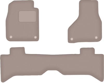 Beige velours vloermatten voor: Dodge RAM short DJ (2009-2019)