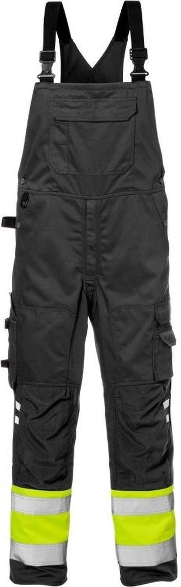 Fristads Hi Vis Amerikaanse Overall Klasse 1 1025 Plu - Hi-Vis geel/zwart - D104
