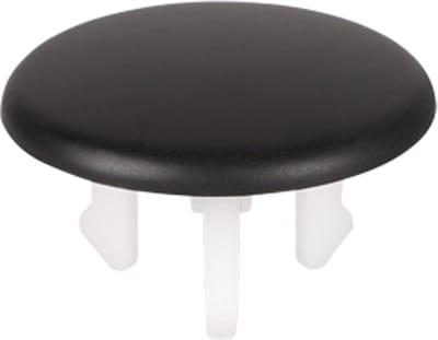 Differnz afdekkap overloop voor wasbak Ø 3,5 cm x 2 cm, mat zwart