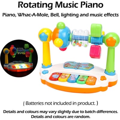 1 stuks Kinderpuzzel Muziekspeelgoed met Licht Vroege Educatie Sensorisch Speelgoed voor Jongens Meisjes Verjaardagscadeau blue