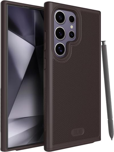 Geschikt voor Samsung Galaxy S24 Ultra 5G - Geschikt voor Mag - Militaire kwaliteit - Dubbellaags - Schokbestendig - Back Cover Hoesje - Donkerpaars