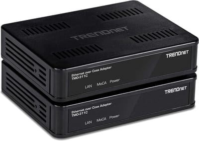 Ethernet over Coax Adapters (2-pack) met MoCA 2.0 en Gigabit LAN