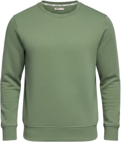 OMBRE Sweater - Regular Fit - Katoen - Lange Mouw Groen S