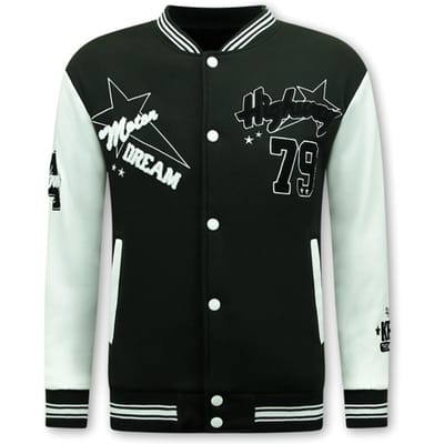 Bomberjack Heren - Baseball Jacket - Zomerjas Heren - 903 - Zwart