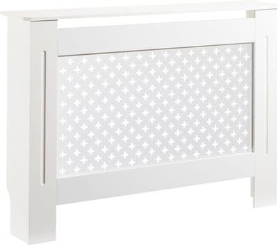 Radiatorombouw - Verwarming Bekleding - Woonruimte Verfraaien - Stabiele MDF Constructie - 112 x 19 x 82 cm - Wit