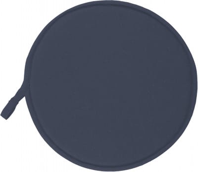 Tiseco Home Studio - Stoelkussen SUAVE - SET/6 - katoen - met antislip stippen - Rond - Dia 37 cm - Donkerblauw