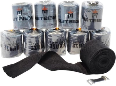Elastische Gaas Hand Wraps - Zwachtels Boksen MMA - Bescherming Pols Hand - Dubbelgeweven Gaas - 150 inch - Wit