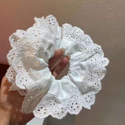 Zeer grote Koreaanse haaraccessoires banden elastische scrunchie voor vrouwen meisje rubberen banden grote fascinators elegante hoofdtooi nieuw 2024