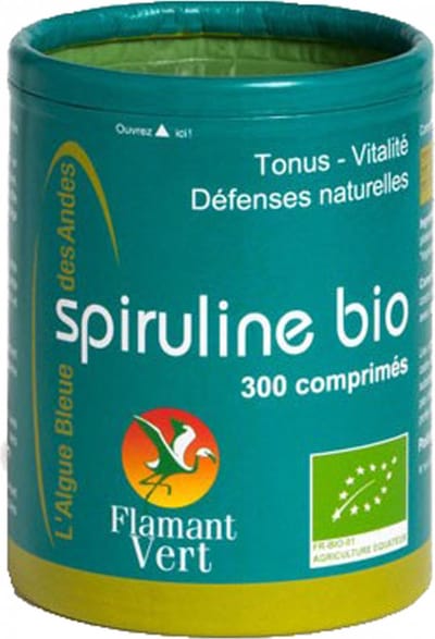 Flamant Vert Spirulina 300 Biologische Tabletten van 500 mg