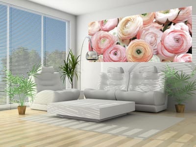 Flowers Peonies Colours Photo Wallcovering