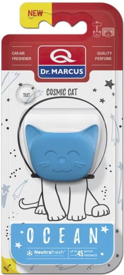 Dr. Marcus Ocean Cosmic Cat autogeurtje met neutrafresh technologie - Luchtverfrisser auto - Tot 45 dagen geurverspreiding - 20 Gram
