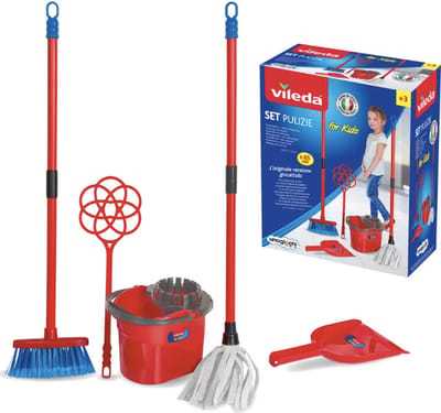 Vileda - Kinder Schoonmaakset - Rood