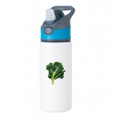 Hacebo® - Boerenkool waterfles met rietje blauw - Eten & drinken - junkfood - Liefhebbers van groente en fruit - Groente - gezond eten - eten - water fles - 650ML