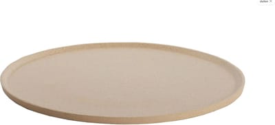 Decoratie Blad Zand 40cm Schaal Ø40×1,5 cm MAES zand+licht bruin gespikkeld