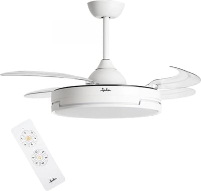 JATA JVTE4240 plafondventilator met verlichting - inklapbare bladen - tot 20m2 - 3 lichtinstellingen - 6 snelheden - afstandsbediening
