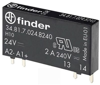 Finder Halfgeleiderrelais 34.81.7.024.8240-1 Schakelspanning (max.): 275 V/AC Schakelend bij overbelasting 1 stuk(s)