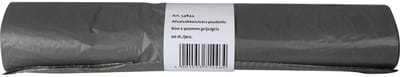 Vuilniszak 25 micron, ft 60 x 90 cm, 60-65 liter, grijs, rol van 20 stuks