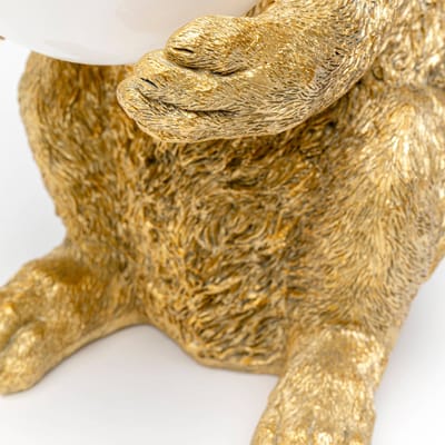 Tafellamp - Dierenlamp Sweet Rabbit Konijn 34cm goud - Kare Design