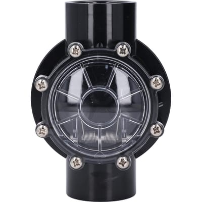7235 Clapet anti-retour 180 degrés de remplacement pour piscines spas débit direct couvercle transparent black