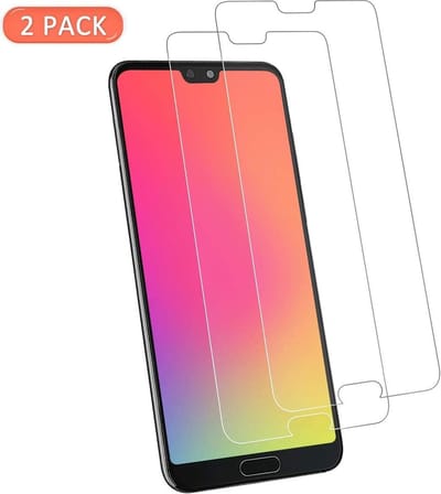 Screenprotector Glas - Tempered Glass Screen Protector Geschikt voor: Huawei P20 Pro  - 2x