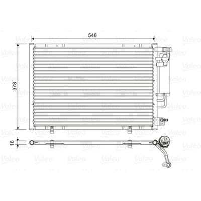 Condensator, airconditioning VALEO 822613