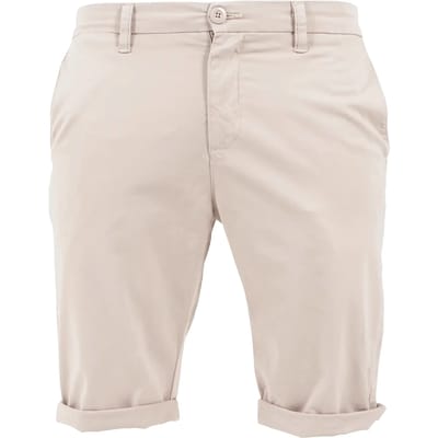 Urban Classics - Stretch Turnup Chino Korte broek - Taille, 34 inch - Beige