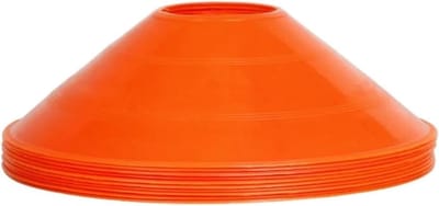Voetbal Trainings Apparatuur - Schijven Kegels - Velden Markeren - Duurzaam Plastic - 20 Stuks - Oranje