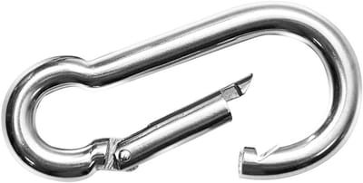 Karabijnhaak Clip - Veerhaak Snap Hook - Bevestigen Ophangen - Veerbelast Draadslot - M11 x 120 mm - Zink