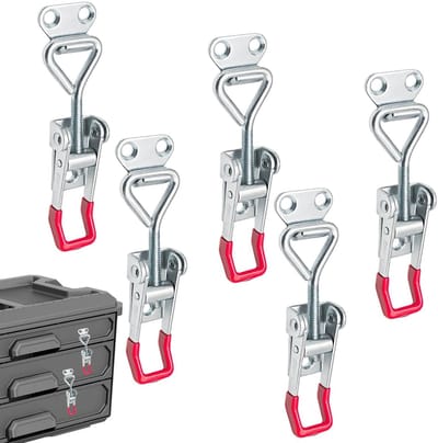 Cosensi- Hefboomsluitingen 5 stuks - Verstelbare Spansluiting - Kistsluiting - Robuuste Constructie - Verzinkt IJzer - 100 kg Klemkracht - Koffersluiting