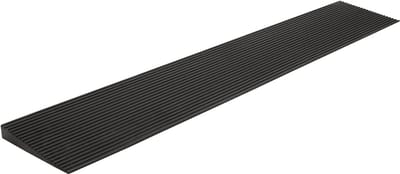 Drempel Rubberen Oprijplaat - Rolstoel Helling - Toegankelijkheid Creëren - Massief Rubber Antislip - 20x150x900 mm - Zwart
