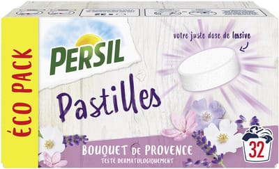 Persil Wastabletten voor de gevoelige huid, 32 wasbeurten, hypoallergeen, geur van katoenbloemen, dermatologisch getest.