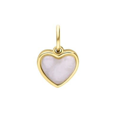 Lucardi Dames Stainless steel goldplated hanger hart voor dames - Hanger - Staal - Goudkleurig