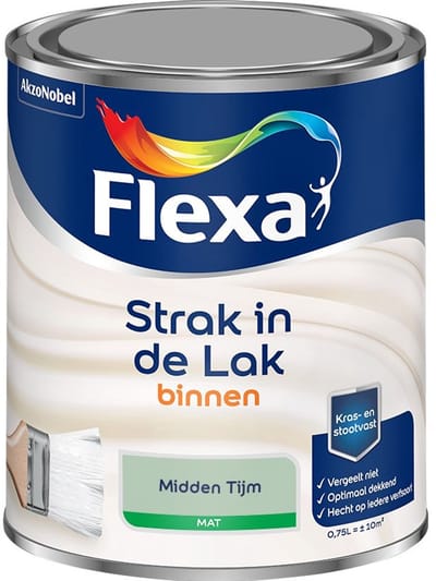 Flexa - Strak In De Lak Binnenlak Mat - Midden Tijm - Mengverf - 750 Ml