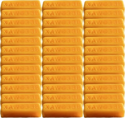 36 Stuks Gele Bijenwas Staven - Natuurlijke Bijenwas Blokken voor Kaarsen Maken, Meubelpolish en Creatieve DIY Projecten - 40oz