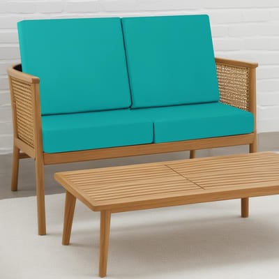 Unyqoos ® Comfortabele Hemelsblauwe Outdoor Stoelkussens Set - 50 x 50 cm, Waterbestendig en Kleurvast