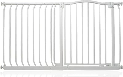Safetots Klemhekje met Gebogen Bovenkant, 125cm - 134cm, Mat Wit