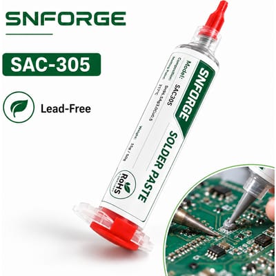 Soldeerpasta Soldeer Tin Sn99Ag0.3Cu0.7 Sn96.5Ag3.0Cu0.5 SAC305 BGA Lassen PCB SMD SMT Flux Loodvrij Solderen Reparatie No-clean