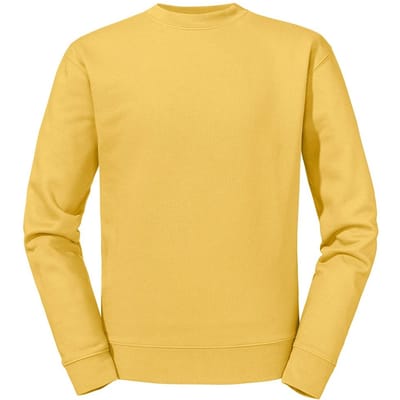 Russell Heren Authentiek Effen Sweatshirt (Mosterd)