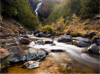 Fotobehang - Ohakune - Waterfalls in New Zealand.