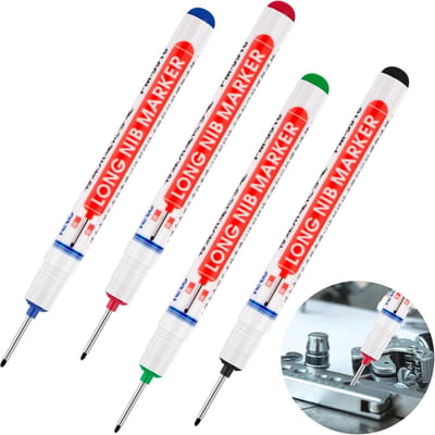 4 stuks diepgatmarkers 20 mm voor muur, metaal, hout, betontegels – Aantrekgereedschap en bouwplaatsaccessoires
