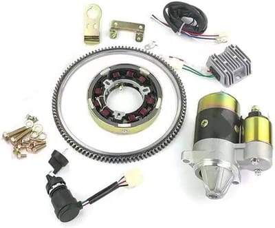 Motorstartmotor - Elektrische Starter - Motor Starten - Betrouwbaar Startvermogen - 12V - Metaal