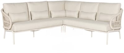 Suns Tosca hoek high lounge loungeset 3 delig camel sand rope