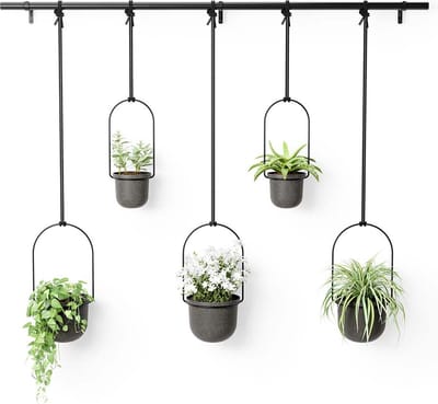 Umbra Triflora hangende bloempotten, set van 5