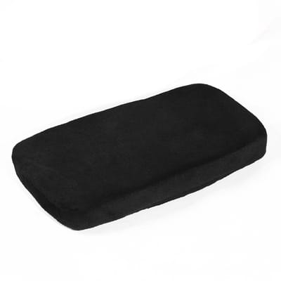 Set van 2 armleuningkussens, ergonomische armleuningkussens van traagschuim voor kantoorstoelen, comfortabele armleuninghoezen voor gamingstoelen ter verlichting van de druk op ellebogen en onderarmen, rekbare pasvorm,Zwart