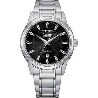 CITIZEN 50 mètres étanche Quartz Bracelet en Acier montre homme noir AW0100-86E noir